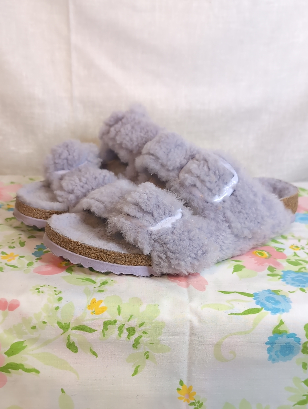 Arizona Teddy Split 'Purple Fog' Sandals womens 8